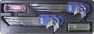 Фотография: Набор шестигранных и Torx ключей 4 комплекта в ложементе